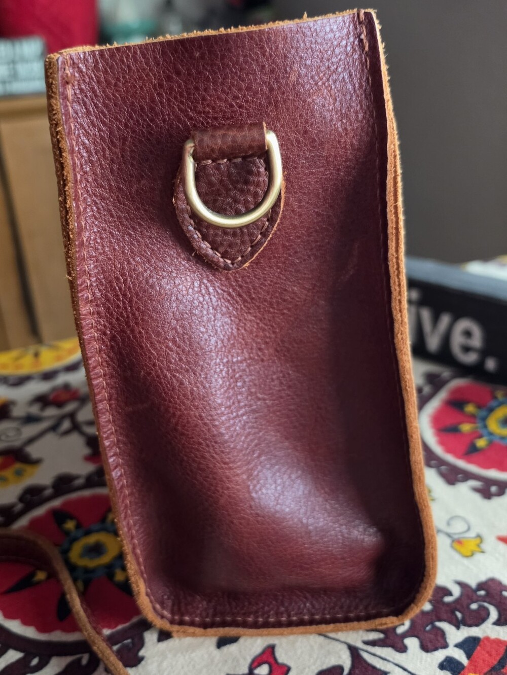 Portland Leather Lola Tote Bag in Nutmeg - Picture 4 of 8